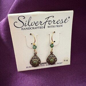 Silver Forest Unikite Drop Earrings| NWT